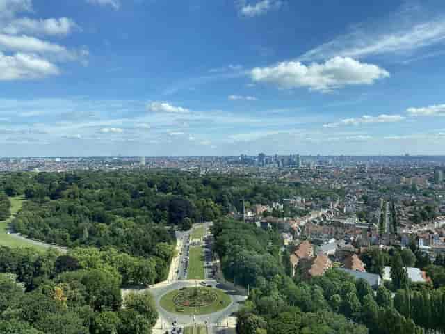 Atomium rooftop venue with skyline views, perfect for premium corporate events and gala receptions.