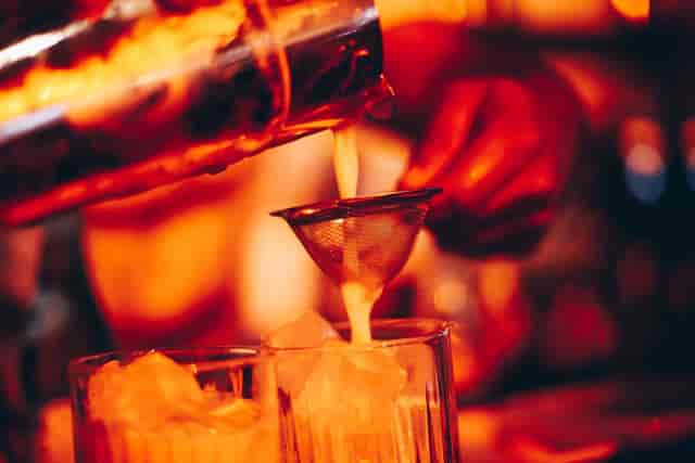 Bar in The Bank with modern decor for high-impact networking reception and corporate events.