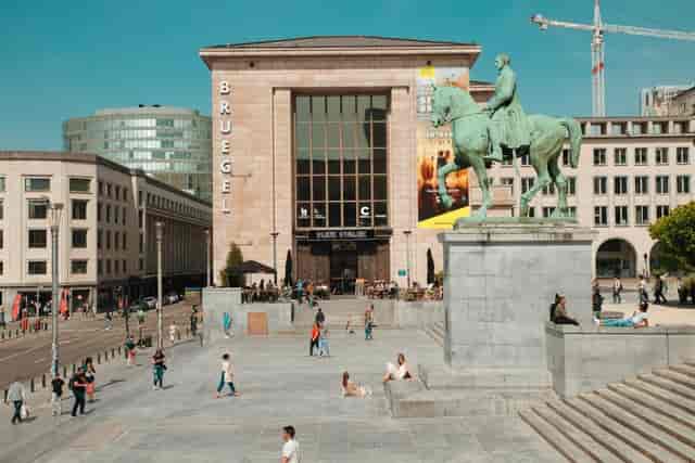 Plein Publiek BXL urban trade centre with outdoor space for brand activations and events.