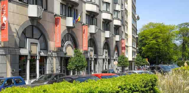 Topaz at Martin's Brussels EU hotel exterior, ideal for urban business conferences and events.