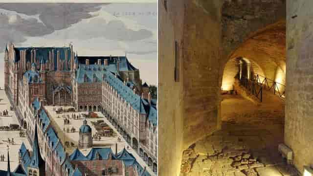 Lapidary courtyard at Coudenberg Palace: heritage venue for outdoor event planning and site inspection.