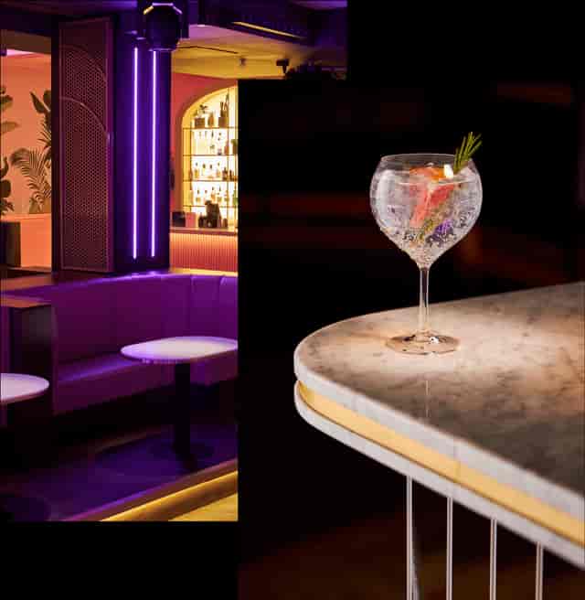IVY in byOSLO intimate lounge with plush seating for exclusive evening receptions and events.