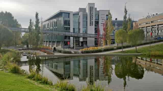 Modern Oslo Science Park conference center, ideal for corporate retreats and academic events.