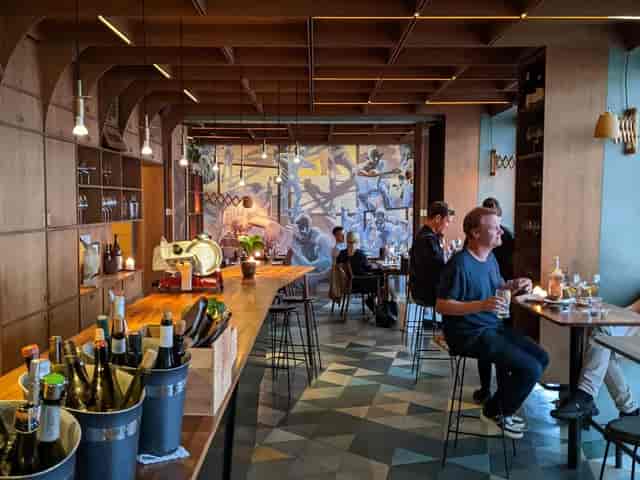 Top Terrace restaurant with warm lighting for networking receptions and corporate mixers.