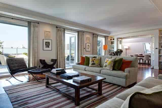 Luxury Hotel Amigo suite with terrace for VIP board retreats and intimate breakout sessions.