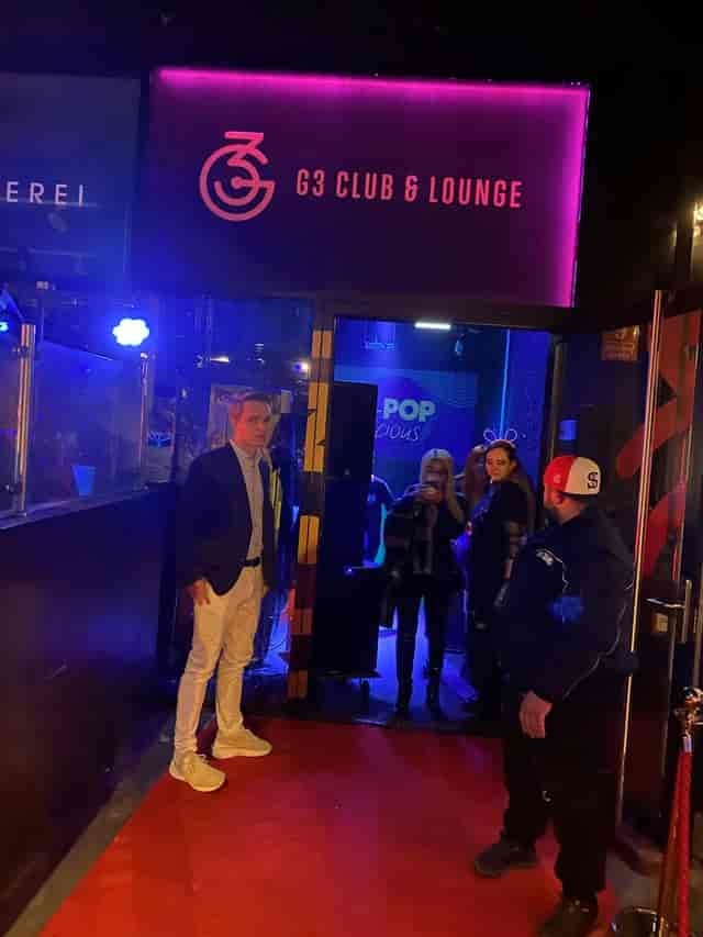 Werk3 G3 Club & Lounge nightlife event with atmospheric lighting for corporate evening gatherings.