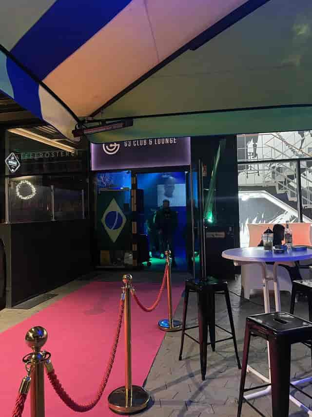 Werk3 G3 Club entrance with velvet rope, ideal for VIP after-party or corporate networking event.