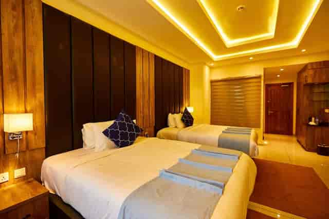 VIP twin room at Vintano Hotel, modern hotel suite for conference lodging and business travel.