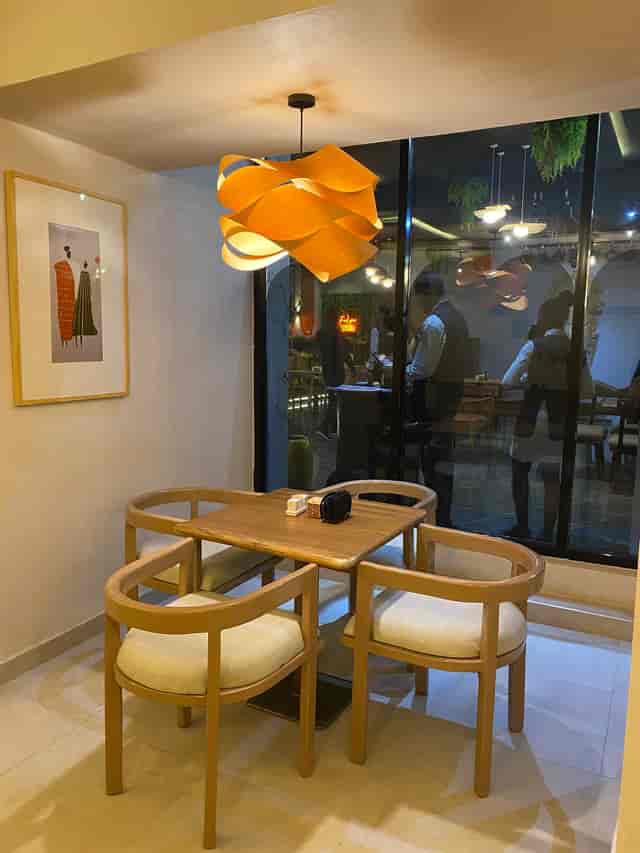 Modern breakout lounge in Trib3 Lagos with ergonomic seating for business meetings and workshops.
