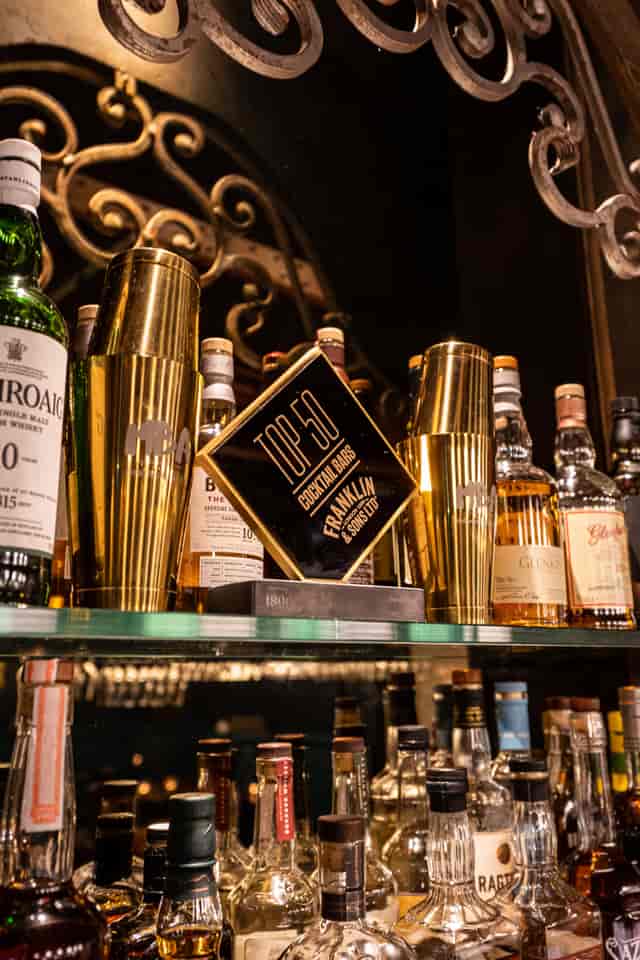 Top 50 Cocktail Bar award at Salon Verte, Project Halcyon, ideal for premium corporate event venues.
