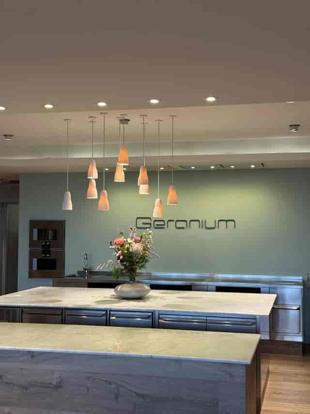Minimalist Fireplace Table for upscale corporate events and culinary receptions.