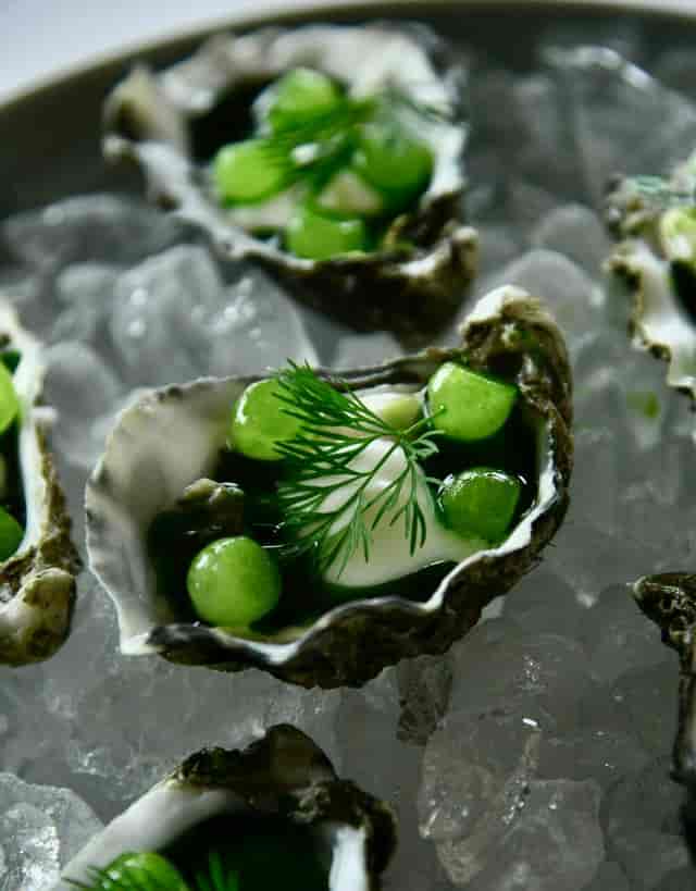 Chef-driven passed hors d'oeuvres on ice for a sophisticated cocktail reception at TERRASSEN.
