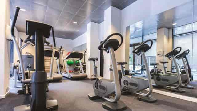 Fitness center at Adina Apartment Hotel Copenhagen for business events and corporate meetings.