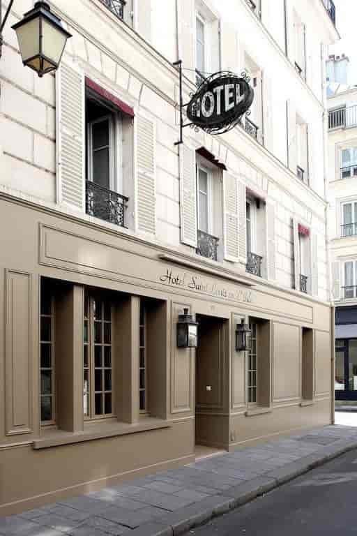 Exterior of Hotel Saint-Louis en l'Isle, Parisian boutique hotel for executive retreats and meetings.