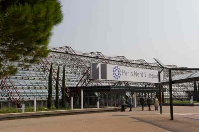 Paris Nord Villepinte Exhibition Centre exterior for large trade shows and international events.