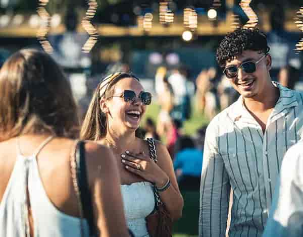 Atmospheric La Garden Party at Hippodrome ParisLongchamp with engaged social guests.