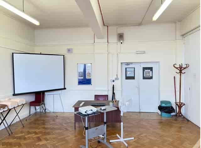 SWBM Academy training center in North London featuring utilitarian space for corporate meetings.