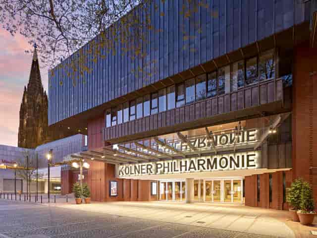 Kölner Philharmonie concert hall interior, elegant architecture for gala events and keynote sessions.