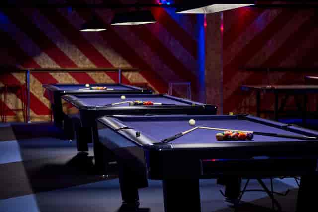 Vibrant game room at Roxy Lanes, Birmingham for corporate events and networking.