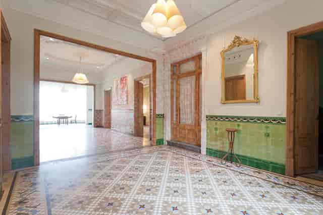Historic Torre Amat function room with ornate tilework for upscale events and welcome receptions.