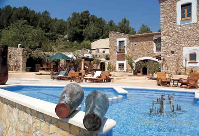 Outdoor lounge at Villa Almanita, ideal for luxury executive retreats and corporate incentive trips.