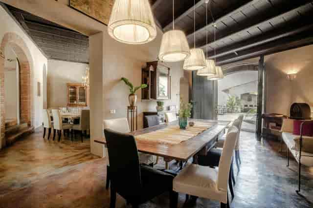 Masia Victoria rustic luxury villa for intimate corporate board meetings and private dining.