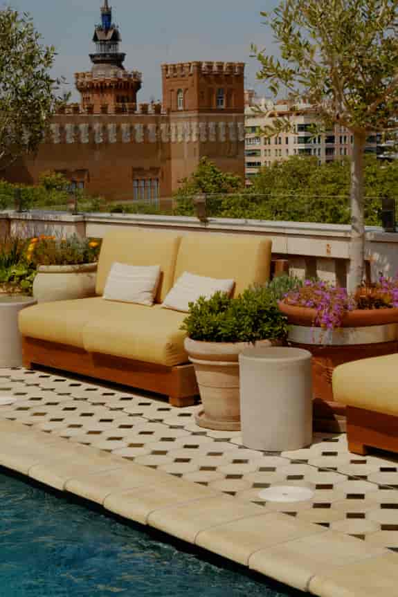 Rooftop lounge at Borneta, ideal for VIP networking and high-end corporate breakout events.