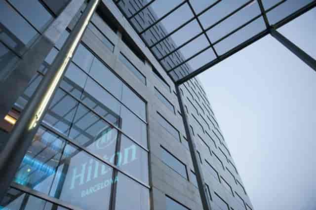 Sirius Hilton Barcelona: Modern venue exterior for professional corporate and business events.