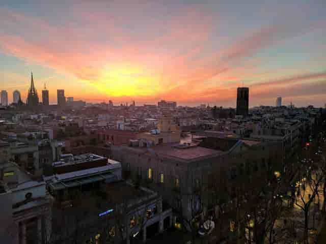 Rooftop venue at Espai Ramblas, Le Méridien Barcelona, for corporate events and networking dinners.