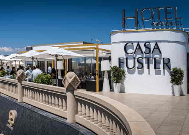 Fuster III rooftop venue at Hotel Casa Fuster for corporate receptions and networking events.