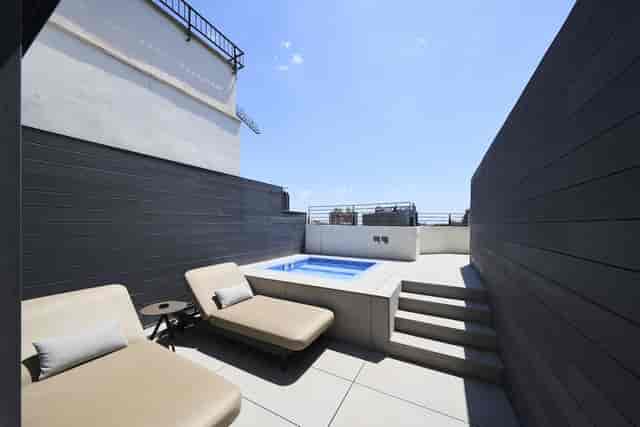 High-end rooftop VIP hospitality suite at Bar in Catalonia, ideal for upscale networking events.