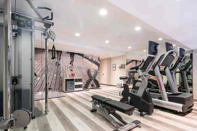 Fitness center at Kronos Catalonia Eixample 1864 for group bookings and wellness events.