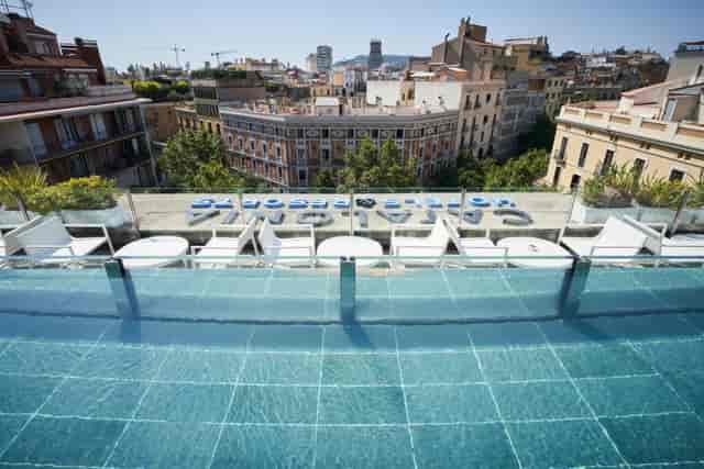 Rooftop cocktail reception venue at Catalonia Eixample 1864, Barcelona for networking events.