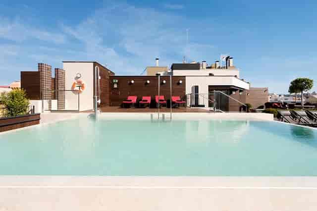 The Corner Rooftop with infinity pool for premium cocktail receptions and networking events.