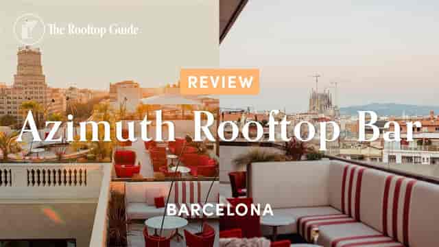 Azimuth Lounge Barcelona: Rooftop venue with iconic city views for corporate networking and events.