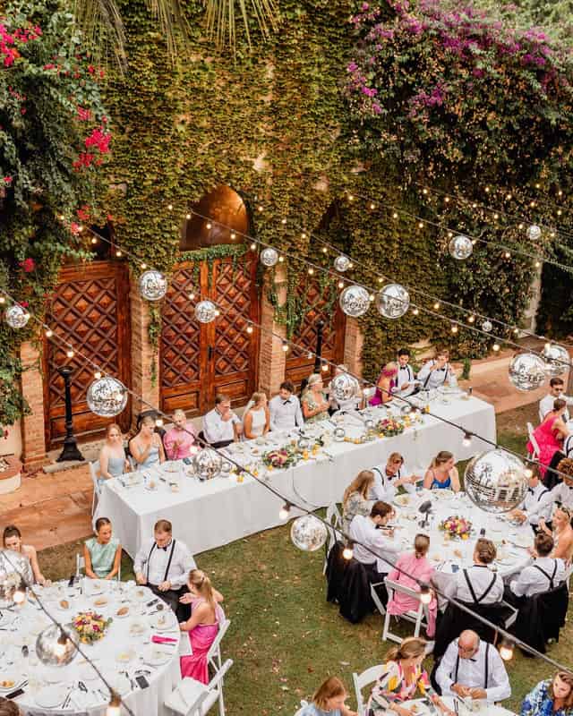 Open-air dinner area
