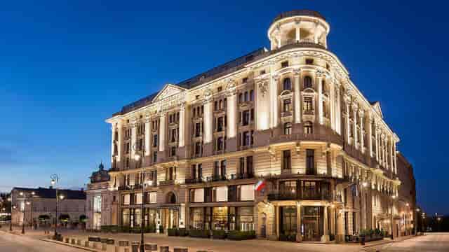 Salon Chopin at Hotel Bristol Warsaw: elegant historic venue for executive retreats and luxury events.