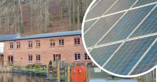 Canal-side meeting room at Dean Heritage Centre, sustainable eco-friendly event venue.