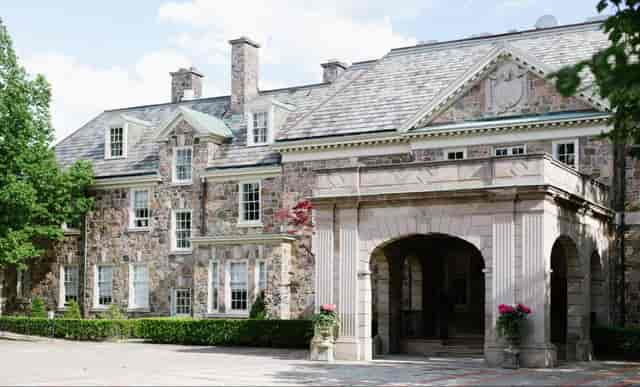 Graydon Hall Manor stone banquet hall for upscale corporate retreats and board meetings.