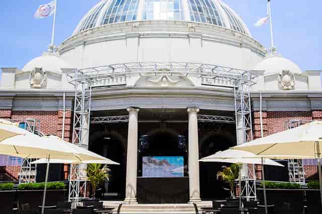 The Dome Toronto event space with stage rigging for corporate festivals and upscale activations.