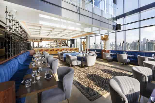 Hotel X Toronto rooftop bar with skyline views for corporate events and networking receptions.