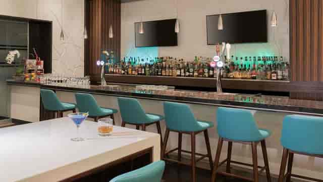 Modern Pan Pacific Toronto hotel bar for corporate networking and VIP conference events.