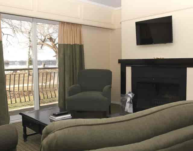 VIP guest room at Fern Resort: comfortable residential breakout session space.