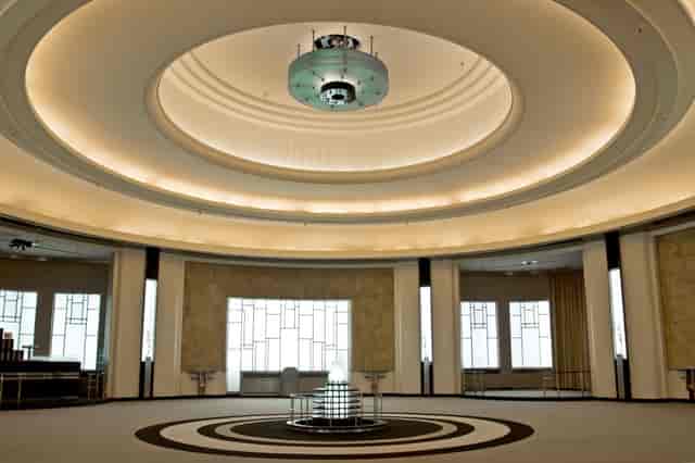 Art Deco Round Room at The Carlu, ideal for luxury gala receptions and product launches.