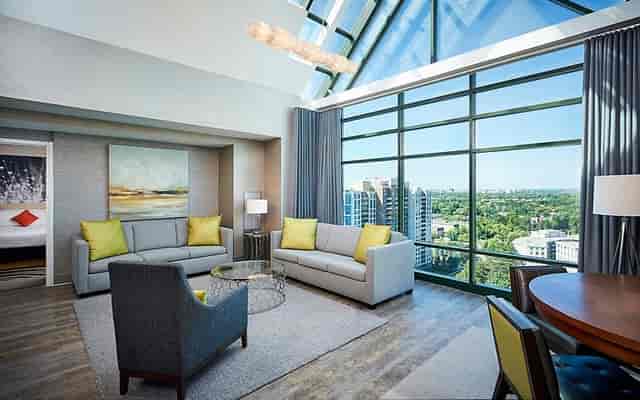 North York executive boardroom with natural light for VIP meetings and corporate events.