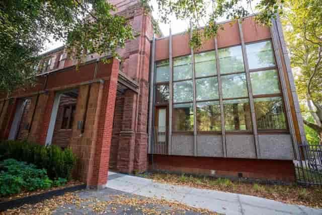 Boardroom at Munk School: historic brick venue for corporate networking and cocktail events.