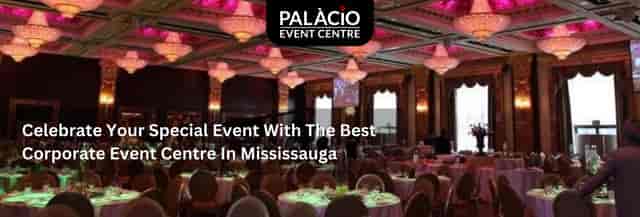 Signature Room banquet hall with crystal chandeliers for formal galas and corporate events.