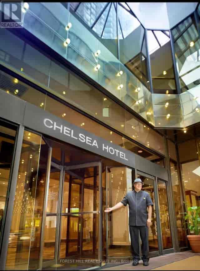 Monarch’s Chelsea Hotel entrance, professional event space for corporate meetings and conferences.
