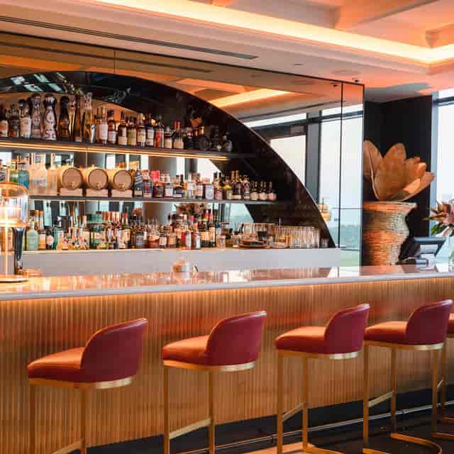 Upscale cocktail bar in Valerie for corporate networking receptions and VIP events.