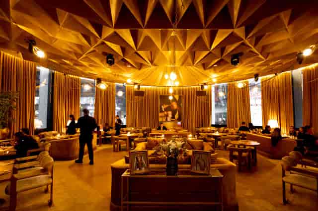 Ultra Restaurant Toronto lounge, elegant interior for VIP receptions and networking events.
